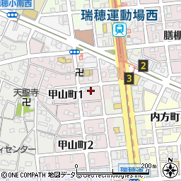 愛知県名古屋市瑞穂区甲山町1丁目62周辺の地図