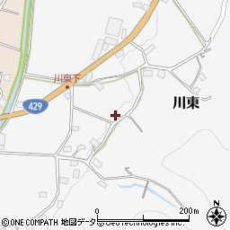 岡山県美作市川東223周辺の地図