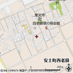 滋賀県近江八幡市安土町西老蘇周辺の地図