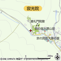 京都府京都市左京区大原草生町1周辺の地図
