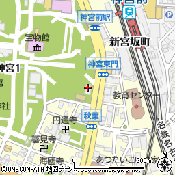 愛知県神社庁周辺の地図