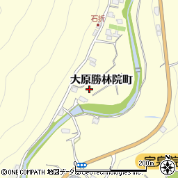 京都府京都市左京区大原勝林院町周辺の地図