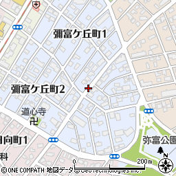 愛知県名古屋市瑞穂区彌富ケ丘町周辺の地図