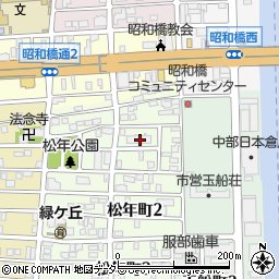 愛知県名古屋市中川区松年町1丁目70-1周辺の地図
