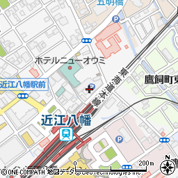 ニコニコレンタカー　近江八幡駅店周辺の地図