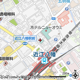 タイムズ近江八幡駅北駐車場周辺の地図