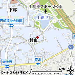 愛知県日進市赤池町村東59-5周辺の地図