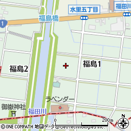愛知県名古屋市中川区福島周辺の地図