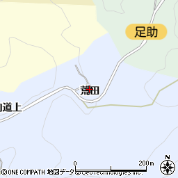 愛知県豊田市山谷町荒田周辺の地図