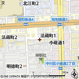 〒454-0859 愛知県名古屋市中川区法蔵町の地図