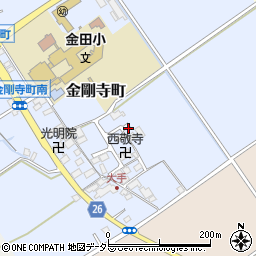 滋賀県近江八幡市金剛寺町180周辺の地図