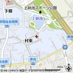 愛知県日進市赤池町村東60-1周辺の地図