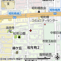 愛知県名古屋市中川区松年町1丁目56周辺の地図