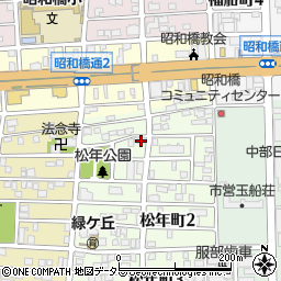 愛知県名古屋市中川区松年町1丁目55-2周辺の地図