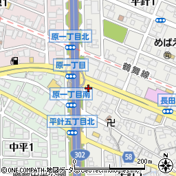 吉野家平針店周辺の地図