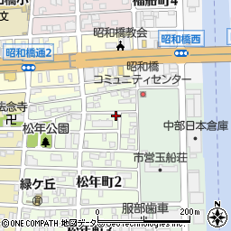 愛知県名古屋市中川区松年町1丁目59周辺の地図