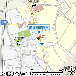 滋賀県東近江市建部日吉町2周辺の地図