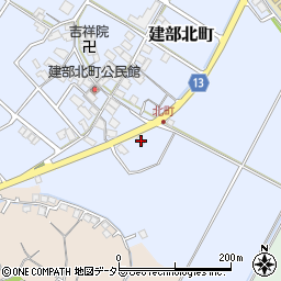 滋賀県東近江市建部北町209周辺の地図