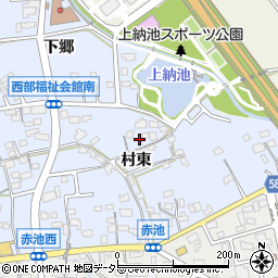 愛知県日進市赤池町村東64周辺の地図
