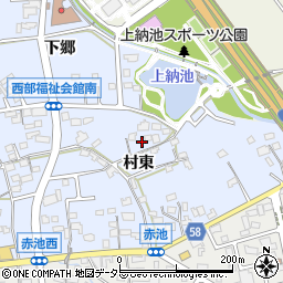 愛知県日進市赤池町村東64周辺の地図