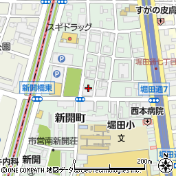 愛知県名古屋市瑞穂区新開町20周辺の地図