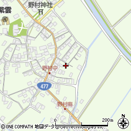 滋賀県近江八幡市野村町1405周辺の地図