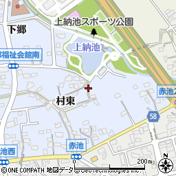 愛知県日進市赤池町村東60-5周辺の地図