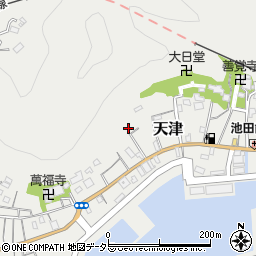 千葉県鴨川市天津周辺の地図