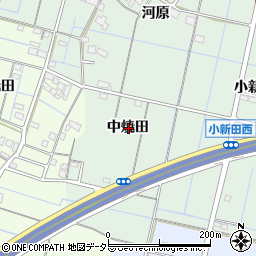 愛知県弥富市荷之上町中焼田周辺の地図