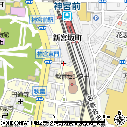 名鉄協商神宮前駅西立体駐車場周辺の地図