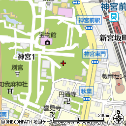 愛知県名古屋市熱田区神宮周辺の地図