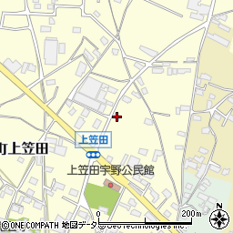 三重県いなべ市員弁町上笠田2704周辺の地図