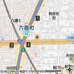 ナフコトミダ熱田店周辺の地図