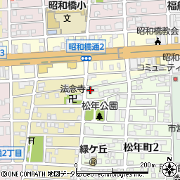 愛知県名古屋市中川区松年町1丁目17周辺の地図