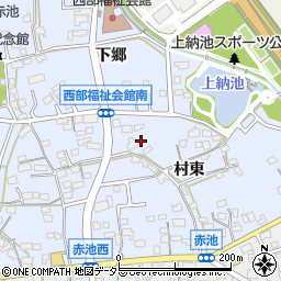 愛知県日進市赤池町村東90周辺の地図