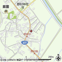 滋賀県近江八幡市野村町1395周辺の地図