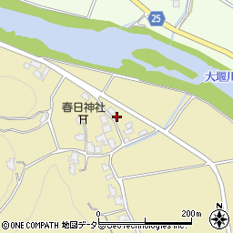 京都府南丹市園部町高屋手嶋周辺の地図