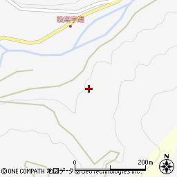 愛知県北設楽郡設楽町東納庫大ビラ周辺の地図