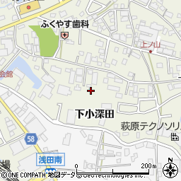 愛知県日進市浅田町周辺の地図