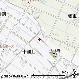 愛知県愛西市善太新田町十割上126周辺の地図