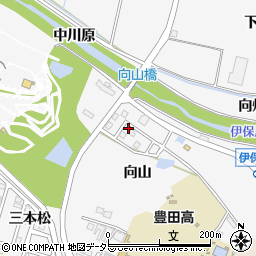 愛知県豊田市伊保町向山1周辺の地図