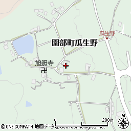 京都府南丹市園部町瓜生野大将軍周辺の地図