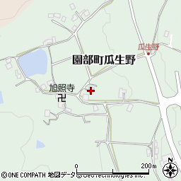京都府南丹市園部町瓜生野（大将軍）周辺の地図