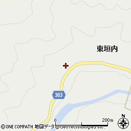 京都府京都市右京区京北細野町（西垣内）周辺の地図