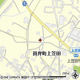 三重県いなべ市員弁町上笠田2040周辺の地図