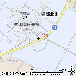 滋賀県東近江市建部北町199周辺の地図