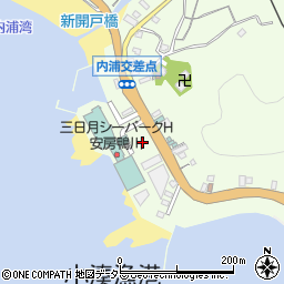三日月シーパークホテル安房鴨川敷地内駐車場周辺の地図