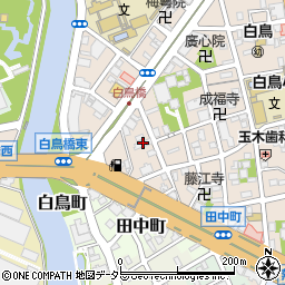 愛知県名古屋市熱田区白鳥2丁目2周辺の地図