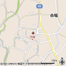 岡山県津山市市場1560周辺の地図