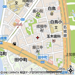 愛知県名古屋市熱田区白鳥2丁目5周辺の地図